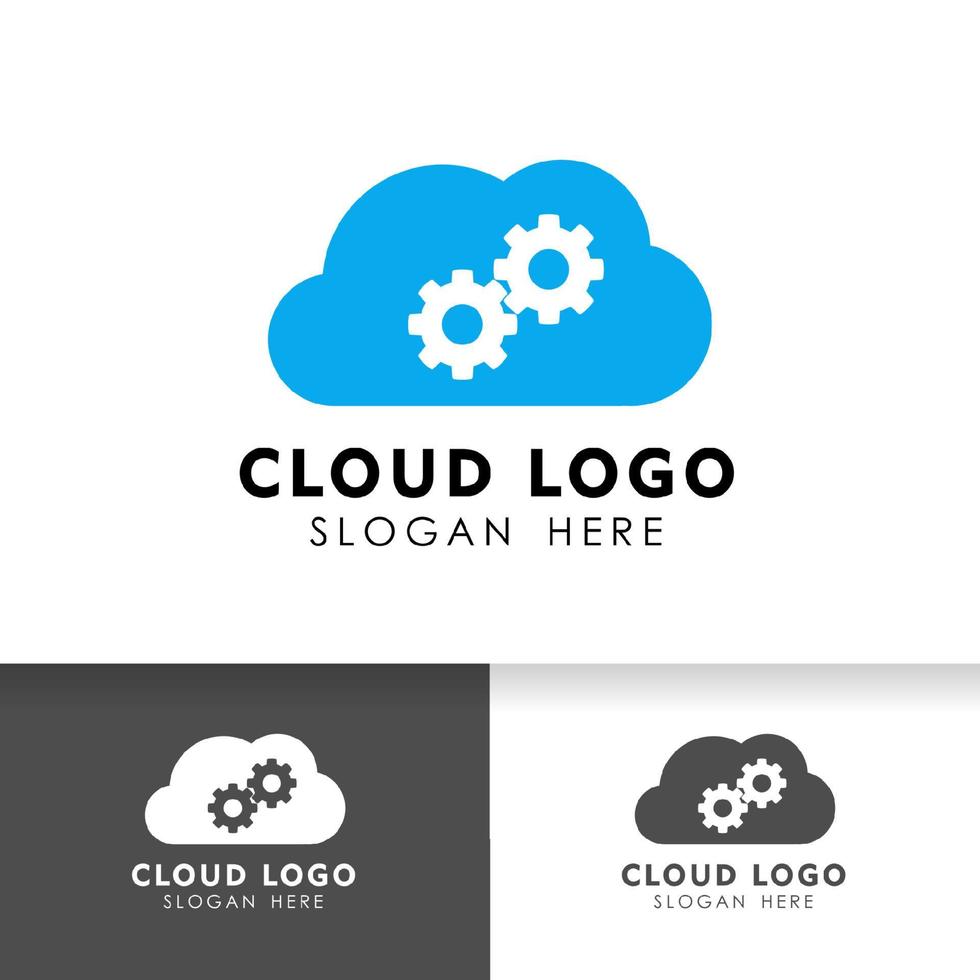 disegno dell'icona di servizio cloud tech. elemento vettoriale nuvola. icona nuvola