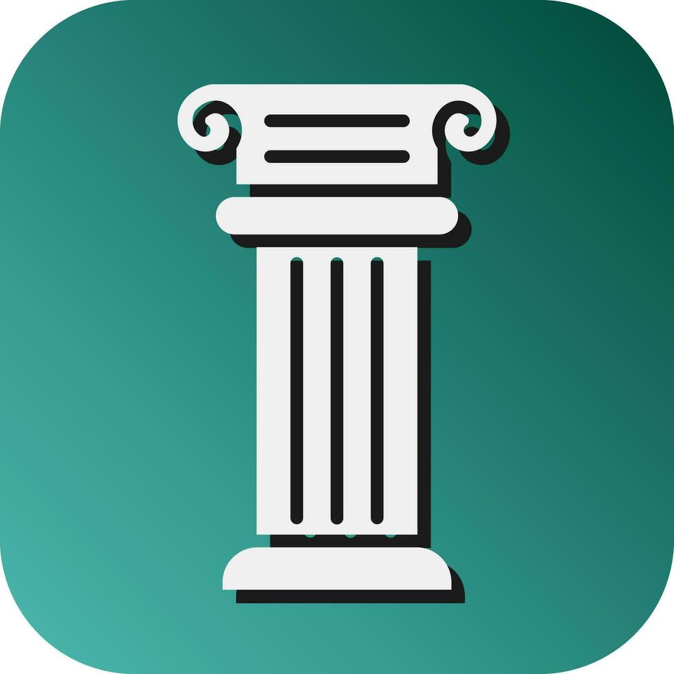 greco pilastri vettore glifo pendenza sfondo icona per personale e commerciale uso.