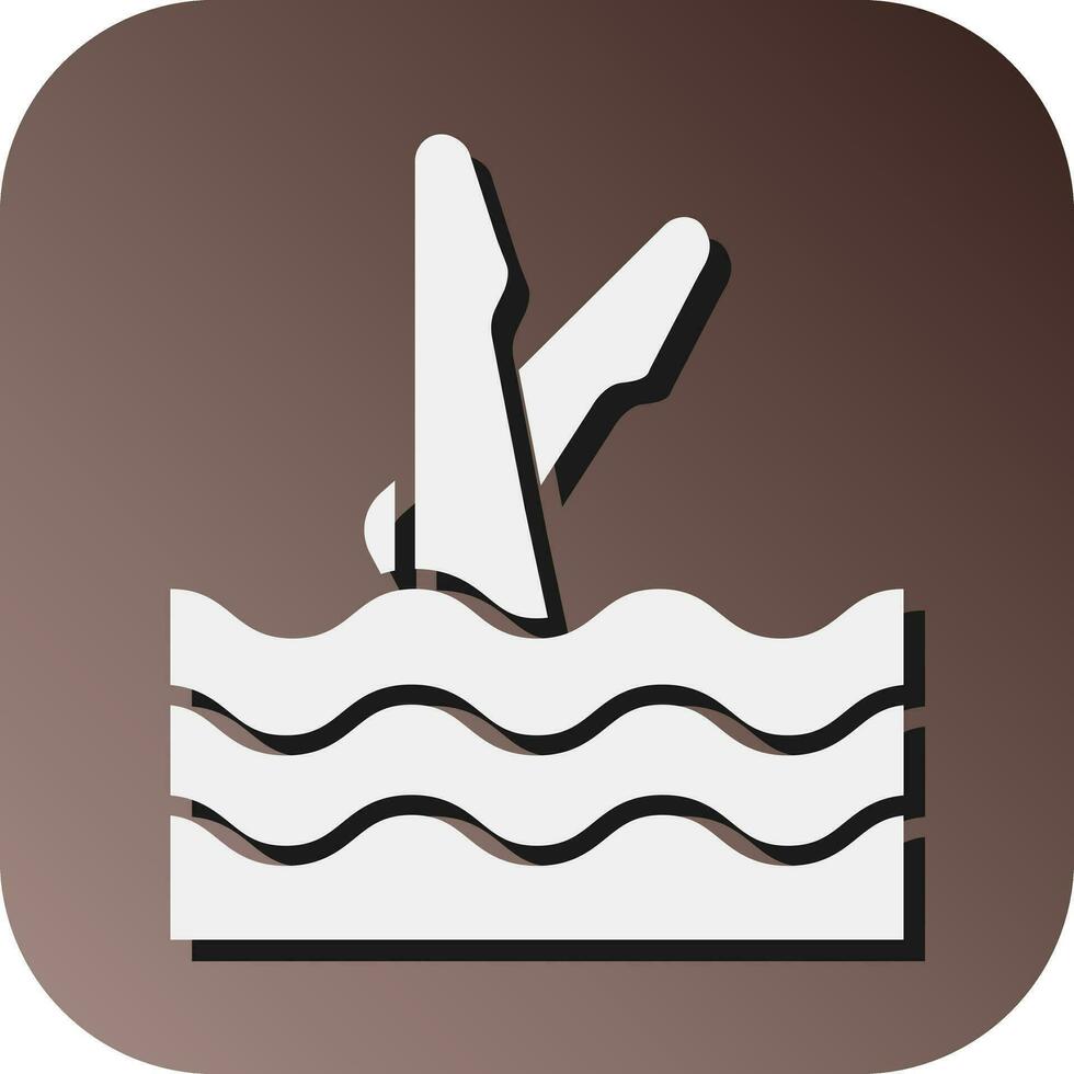 sincronizzato nuoto vettore glifo pendenza sfondo icona per personale e commerciale uso.