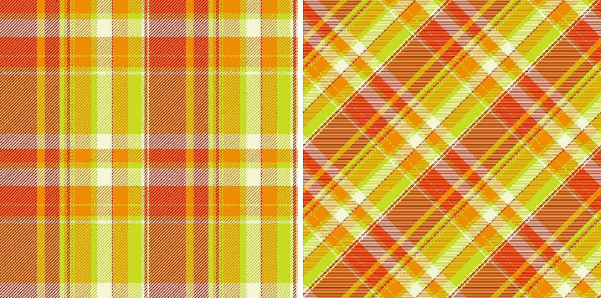 sfondo dai un'occhiata tessuto di senza soluzione di continuità tessile struttura con un' vettore tartan plaid modello. impostato nel Natale colori. strutturato parete dipingere.