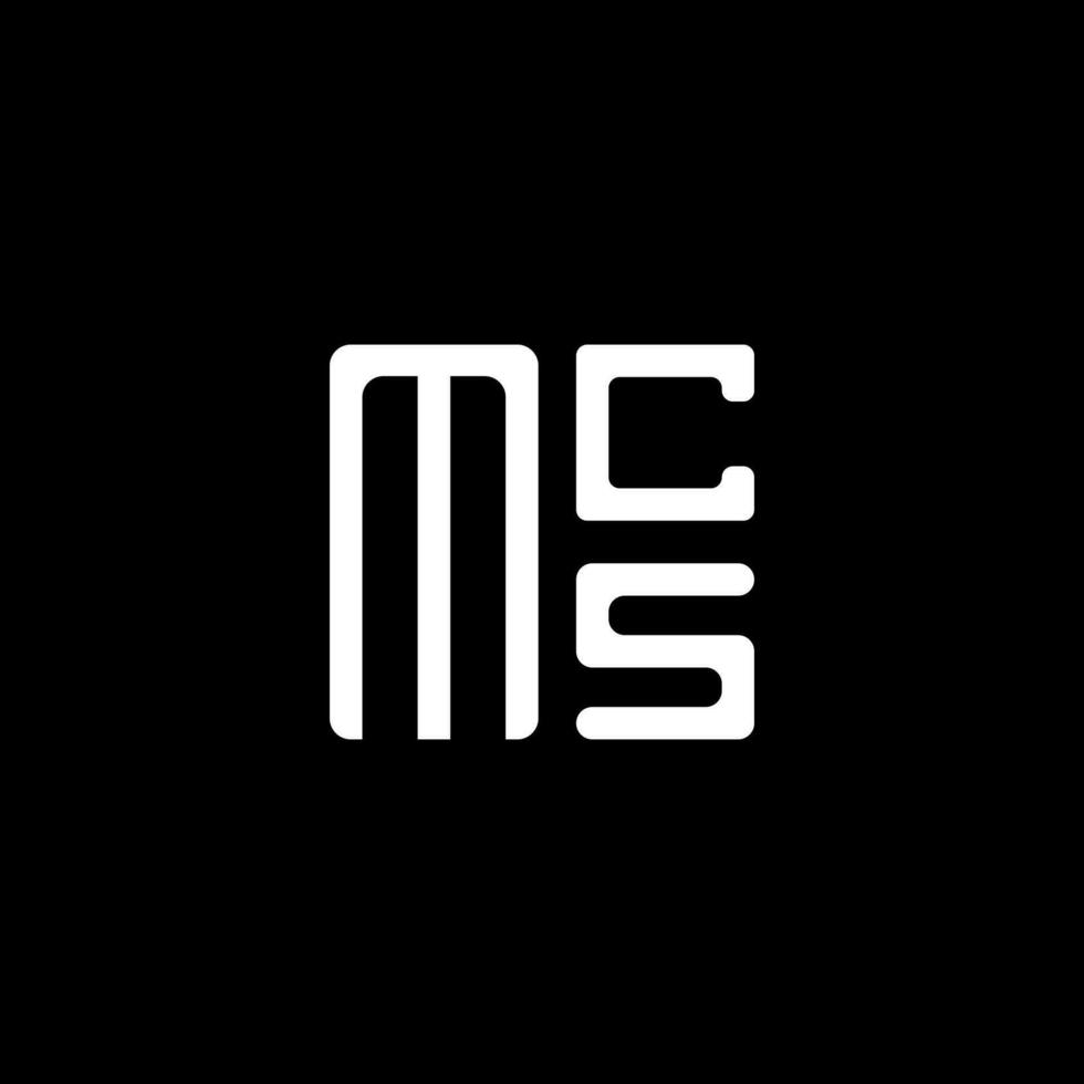 mcs lettera logo vettore disegno, mcs semplice e moderno logo. mcs lussuoso alfabeto design