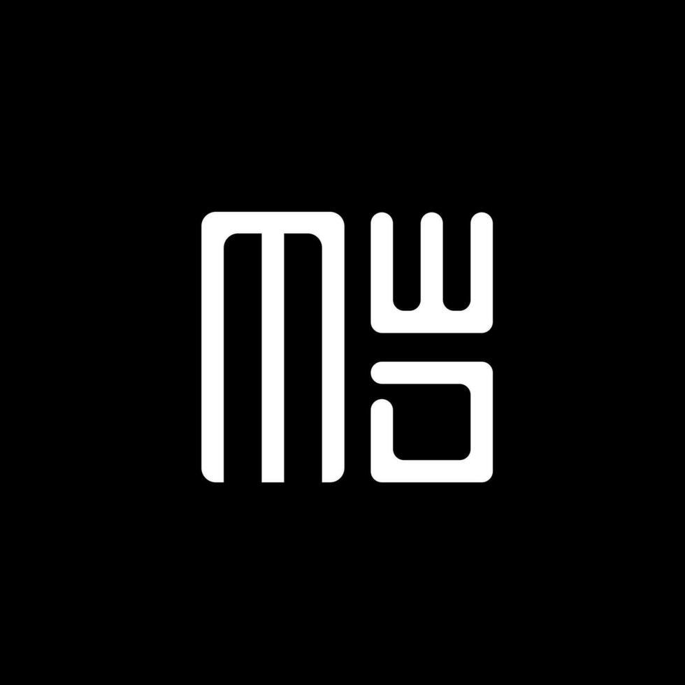 mwd lettera logo vettore disegno, mwd semplice e moderno logo. mwd lussuoso alfabeto design
