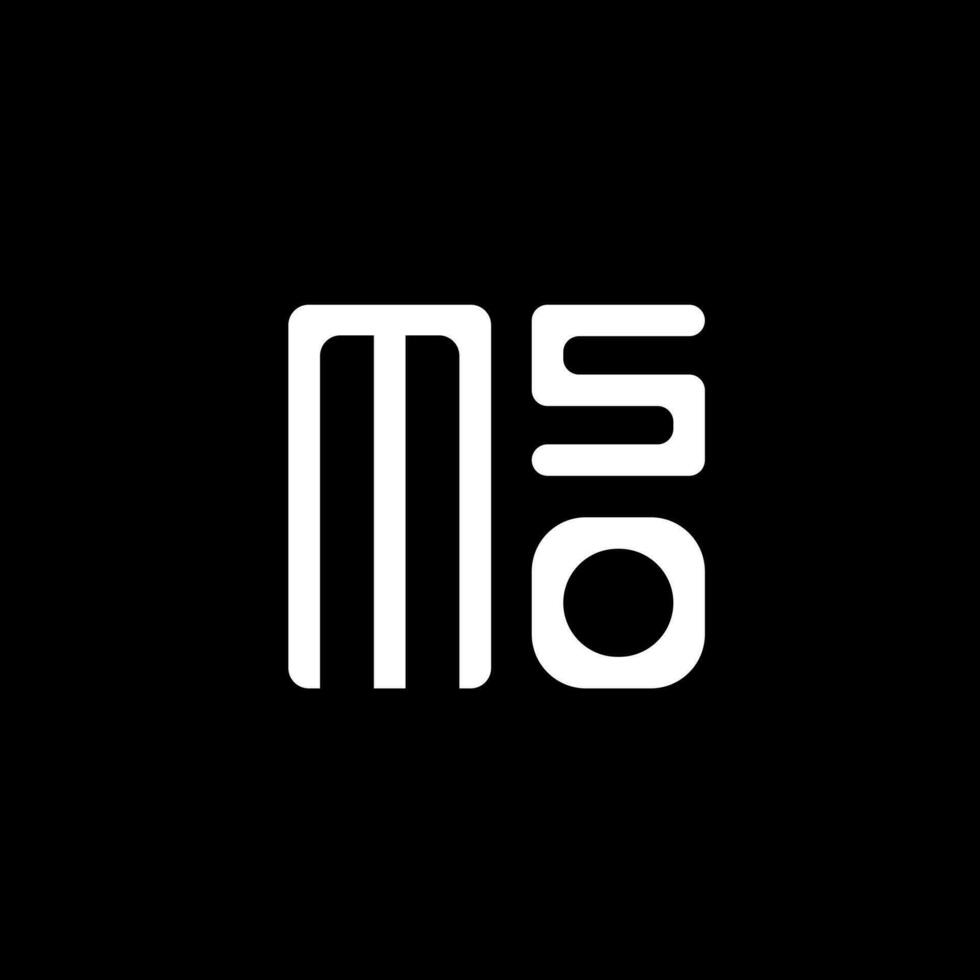 mso lettera logo vettore disegno, mso semplice e moderno logo. mso lussuoso alfabeto design