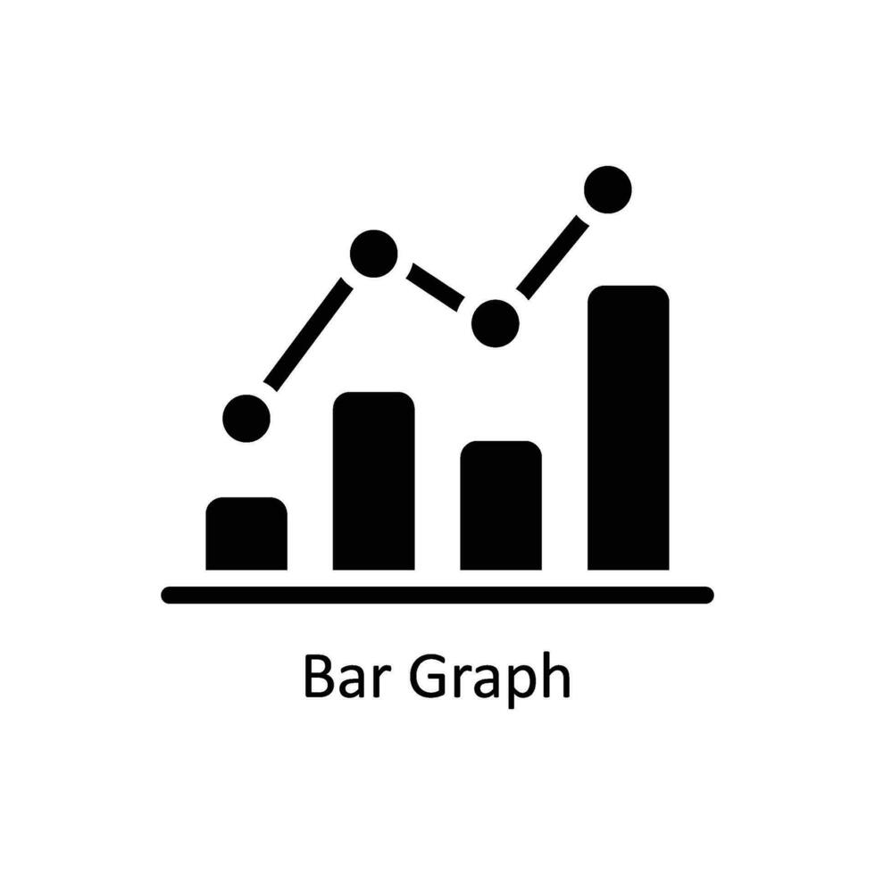 bar grafico vettore solido icona design illustrazione. attività commerciale e gestione simbolo su bianca sfondo eps 10 file