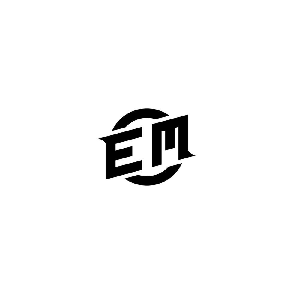 em premio esport logo design iniziali vettore