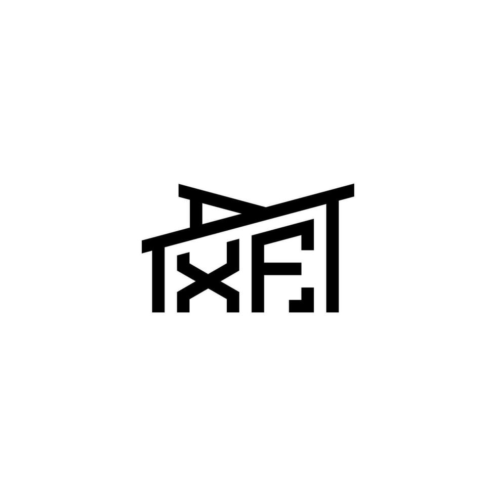 xf iniziale lettera nel vero tenuta logo concetto vettore