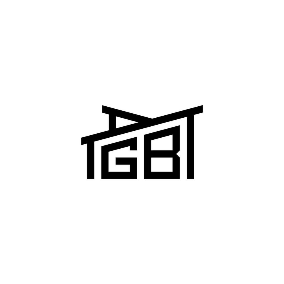 gb iniziale lettera nel vero tenuta logo concetto vettore
