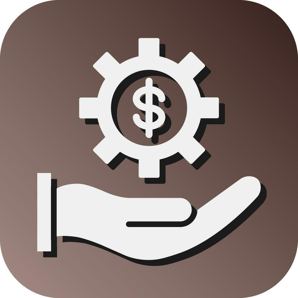 i soldi gestione vettore glifo pendenza sfondo icona per personale e commerciale uso.
