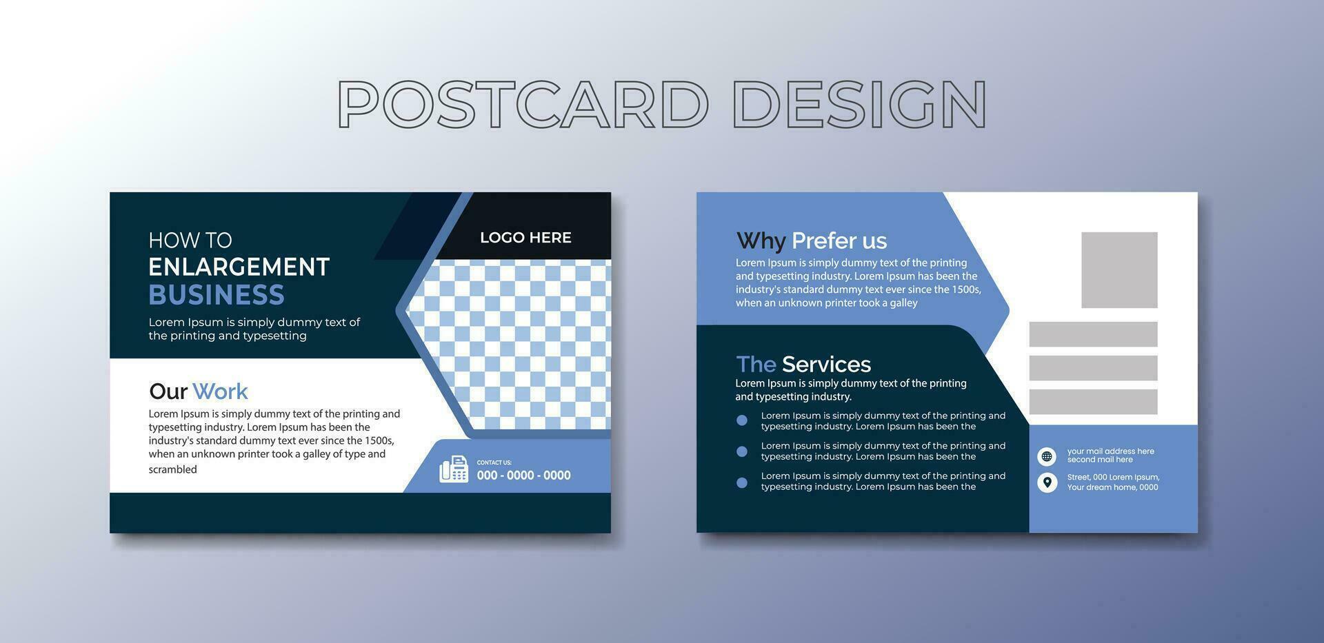 creativo e professionale gratuito cartolina design modello, aziendale cartolina vettore. vettore