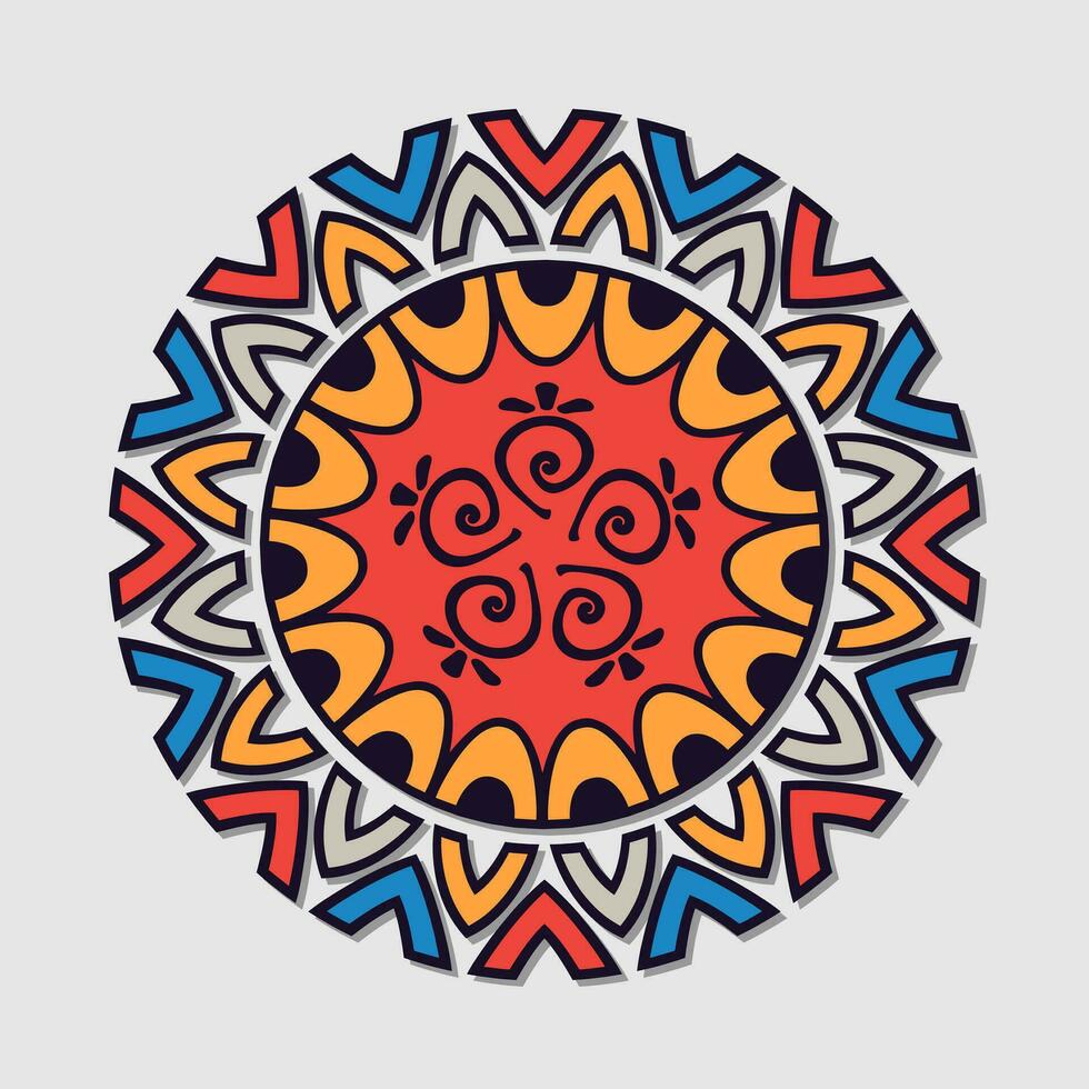 colorato mandala vettore