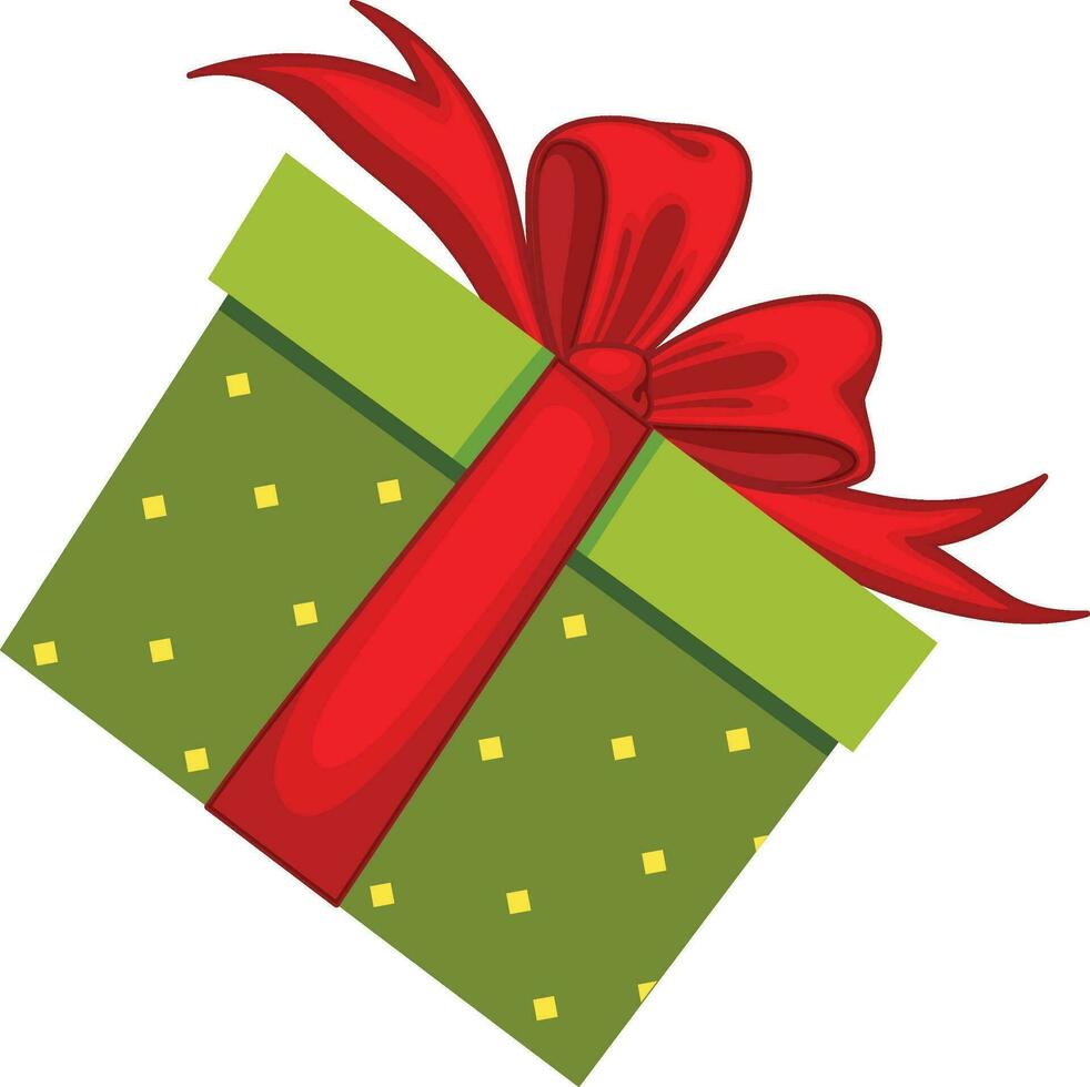 pr3d verde regalo scatola con rosso nastro, f verde regalo scatola con rosa nastro vettore