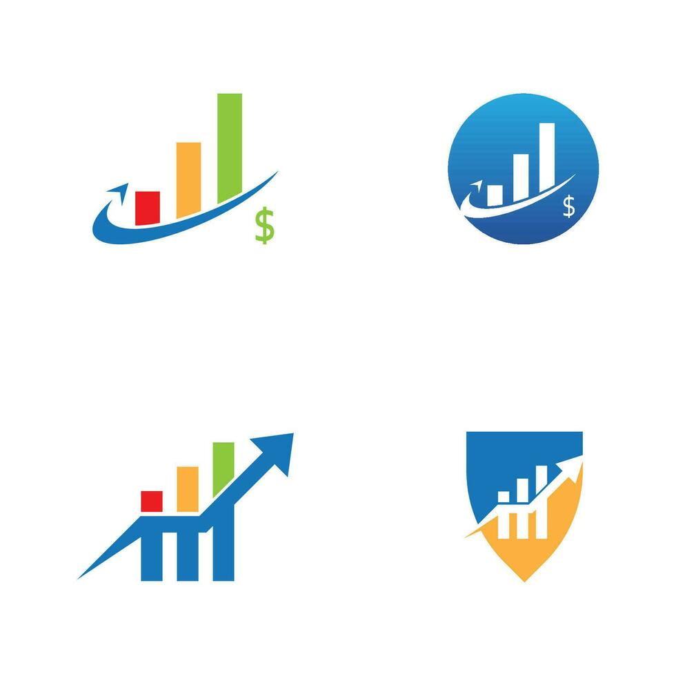 attività commerciale finanza logo design vettore modello