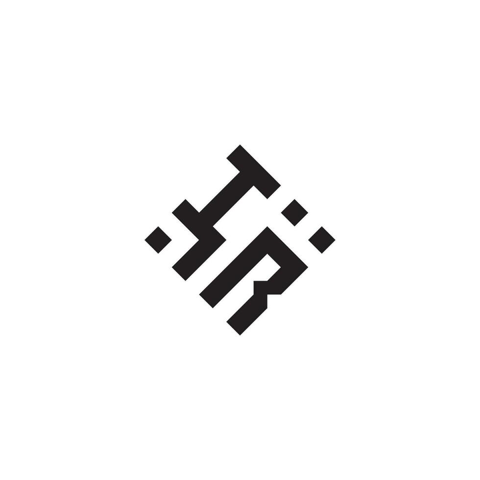 RI geometrico logo iniziale concetto con alto qualità logo design vettore