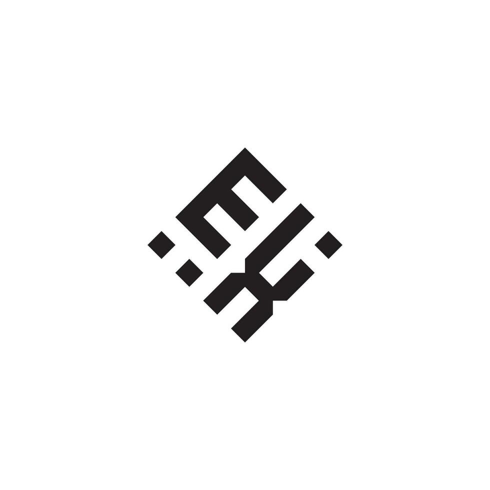 xe geometrico logo iniziale concetto con alto qualità logo design vettore