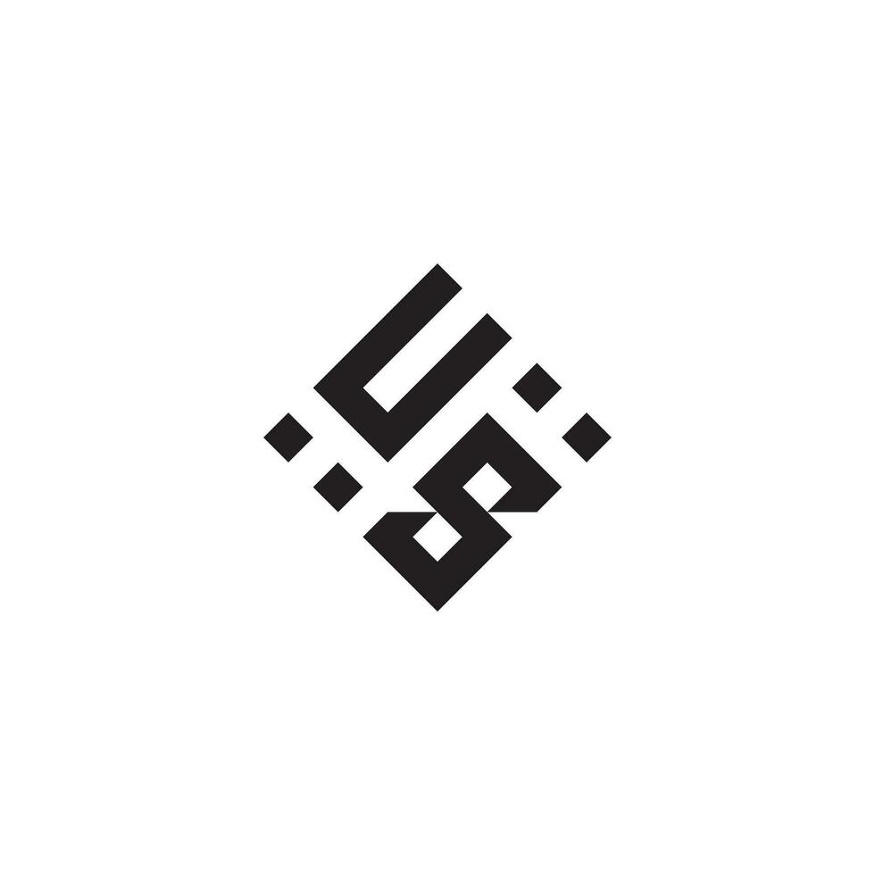 su geometrico logo iniziale concetto con alto qualità logo design vettore