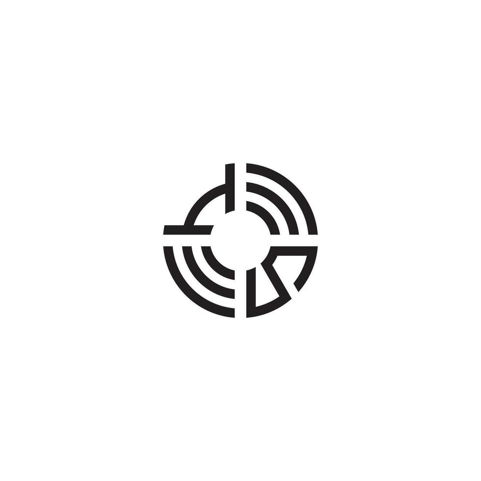 SI cerchio linea logo iniziale concetto con alto qualità logo design vettore
