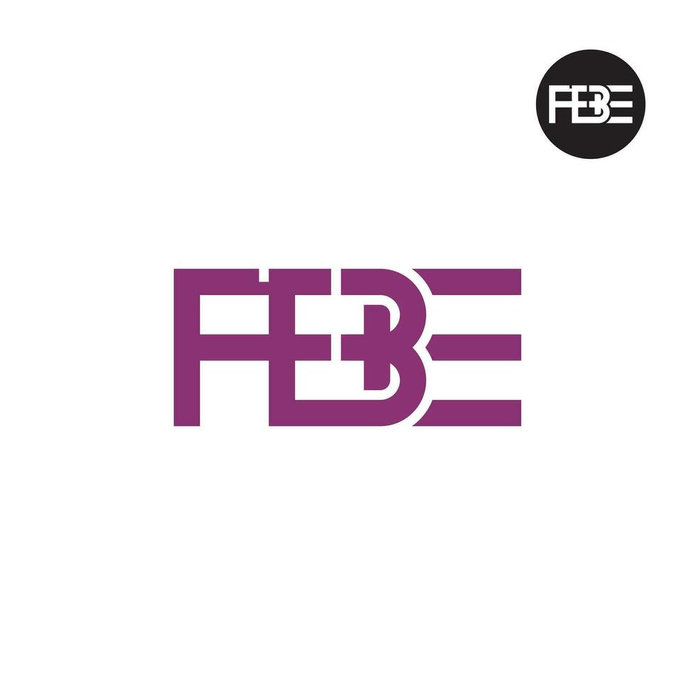 lettera fb monogramma logo design vettore