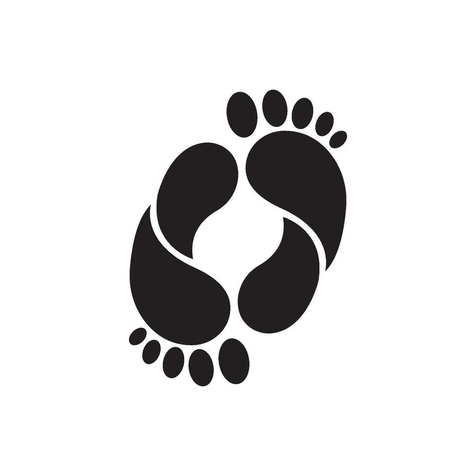 piede suole logo icona, vettore illustrazione design