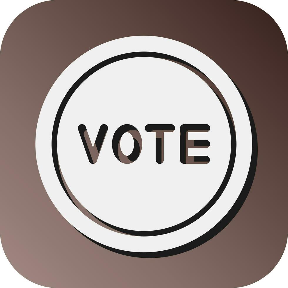votazione vettore glifo pendenza sfondo icona per personale e commerciale uso.