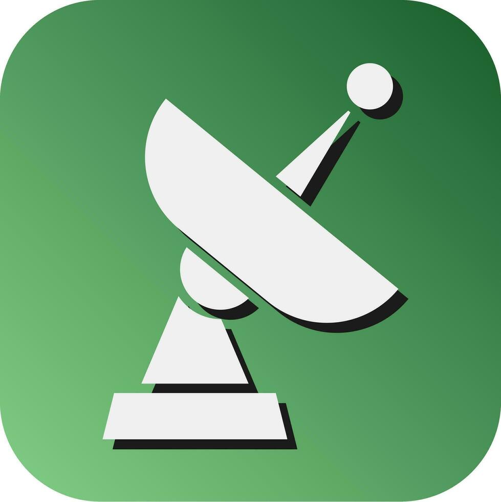 satellitare trasmettitore vettore glifo pendenza sfondo icona per personale e commerciale uso.