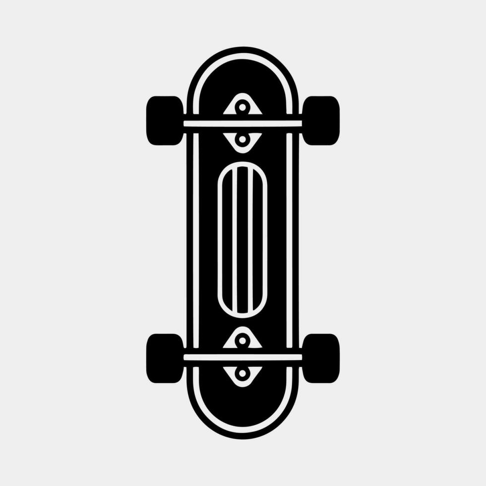 skateboard vettore design isolato su bianca