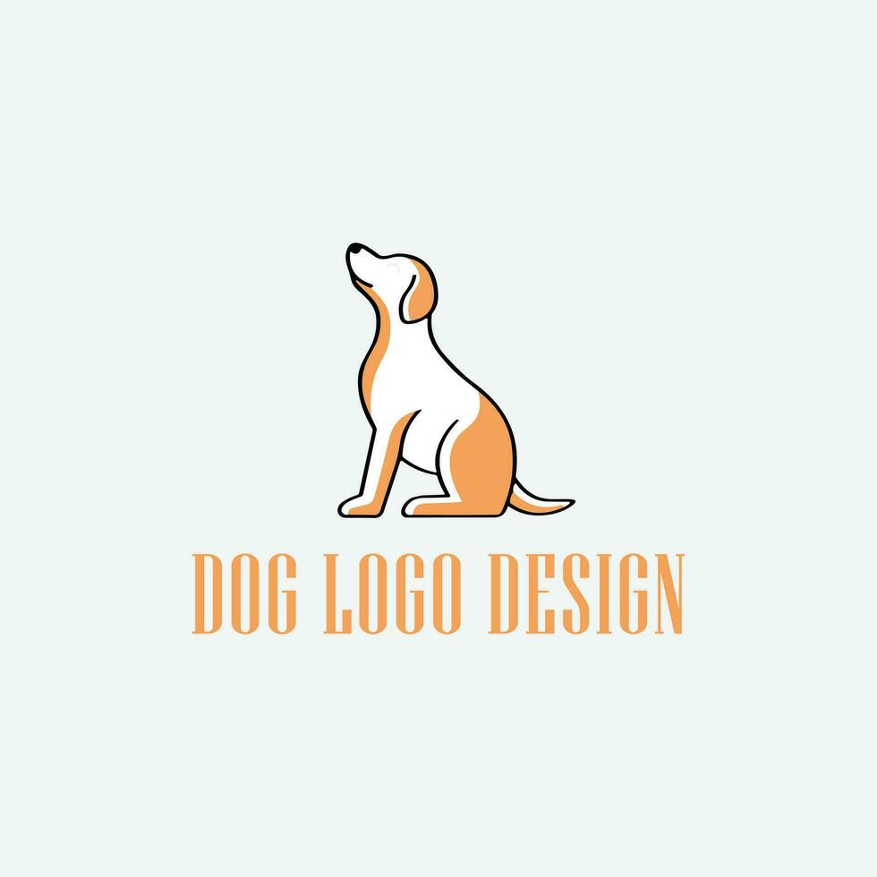 disegno del logo del cane vettore