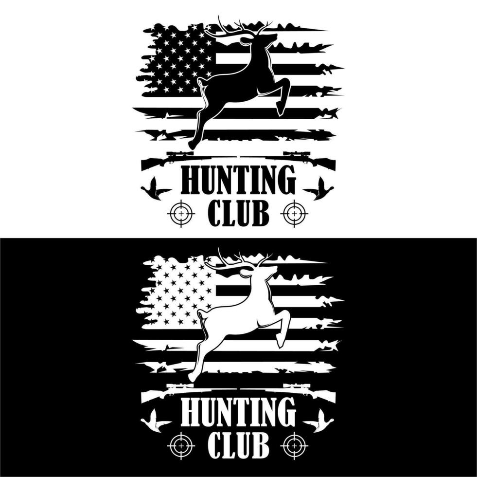 noi bandiera a caccia club design sfondo illustrazione vettore