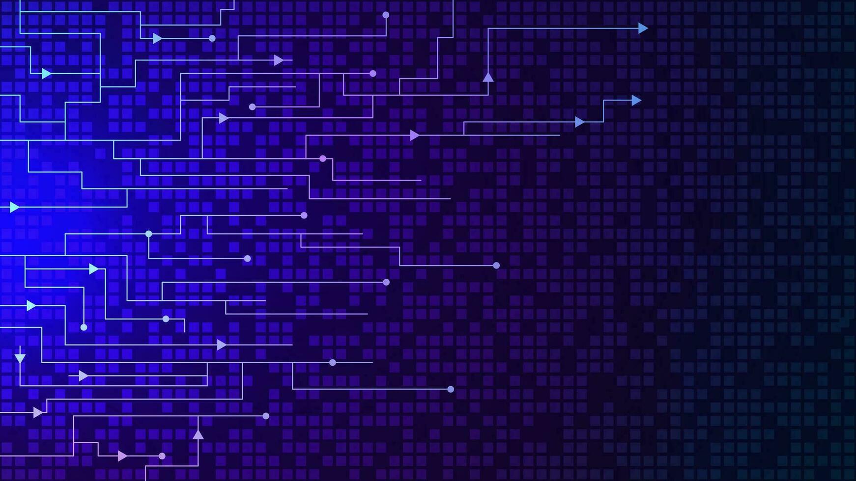 astratto geometrico con puntini e Linee connessione. circuito linee, sociale networking e globale comunicazione concetto sfondo. vettore illustrazione.