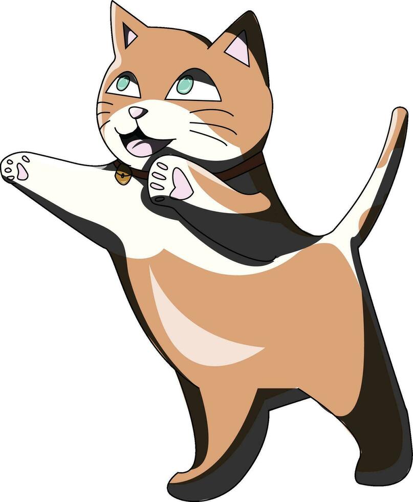 gatto gattino vettore illustrazione disegno cartone animato carino