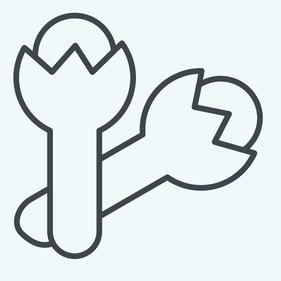 icona Chiodi di garofano. relazionato per erbe aromatiche e spezie simbolo. linea stile. semplice design modificabile. semplice illustrazione vettore