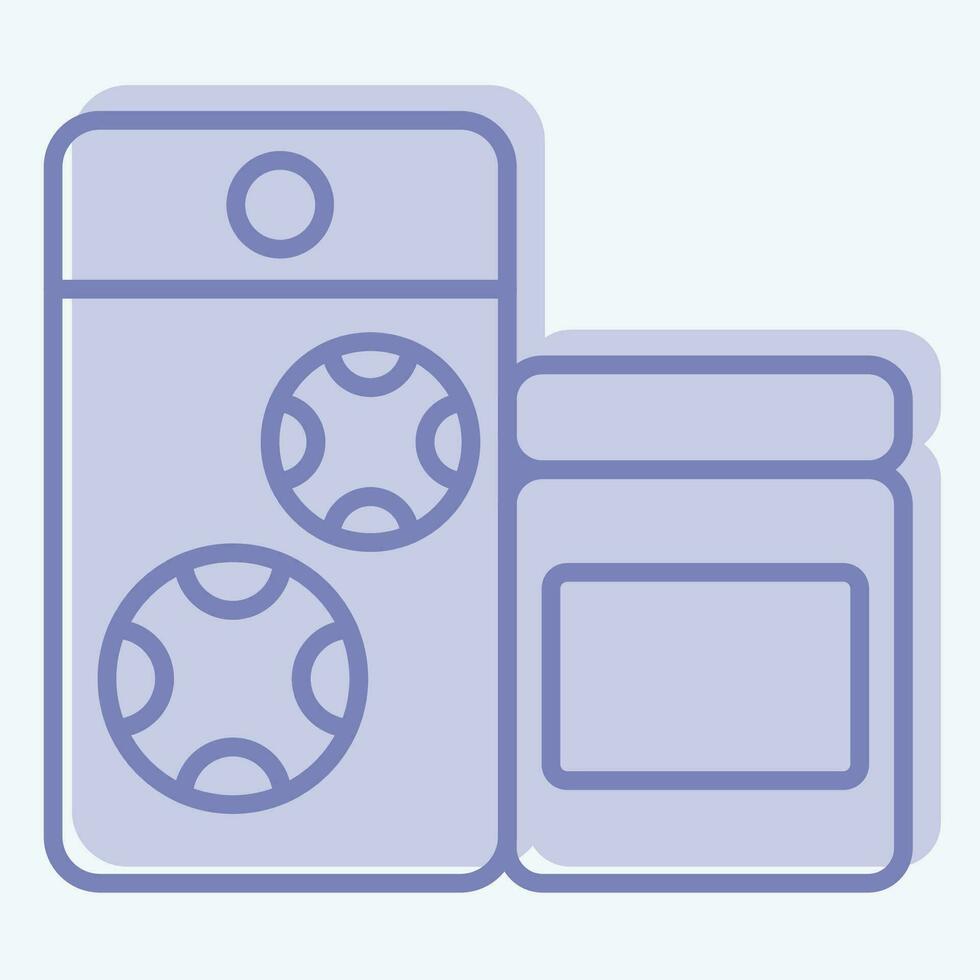 icona backpacking cibo. relazionato per zaino in spalla simbolo. Due tono stile. semplice design modificabile. semplice illustrazione vettore