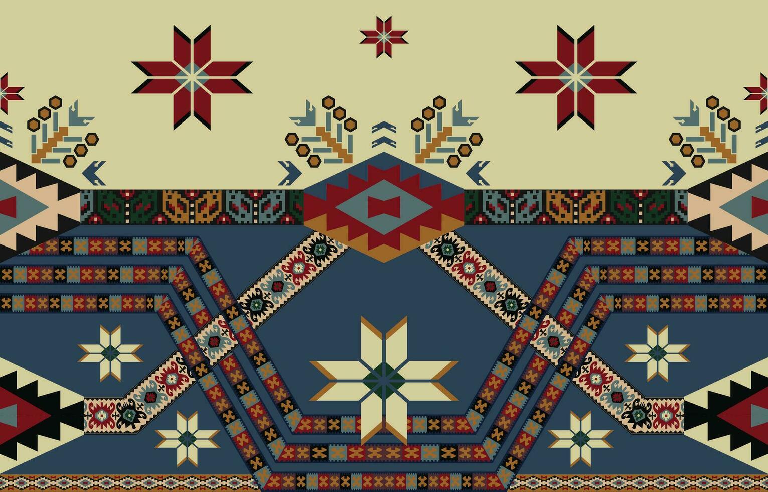 azteco modello. facile per modificare colore. senza soluzione di continuità geometria. occidentale fatto a mano sella coperta tappeto modello, los angeles, vettore