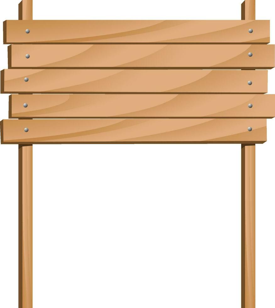 cartone animato illustrazione legna cartello elemento vettore
