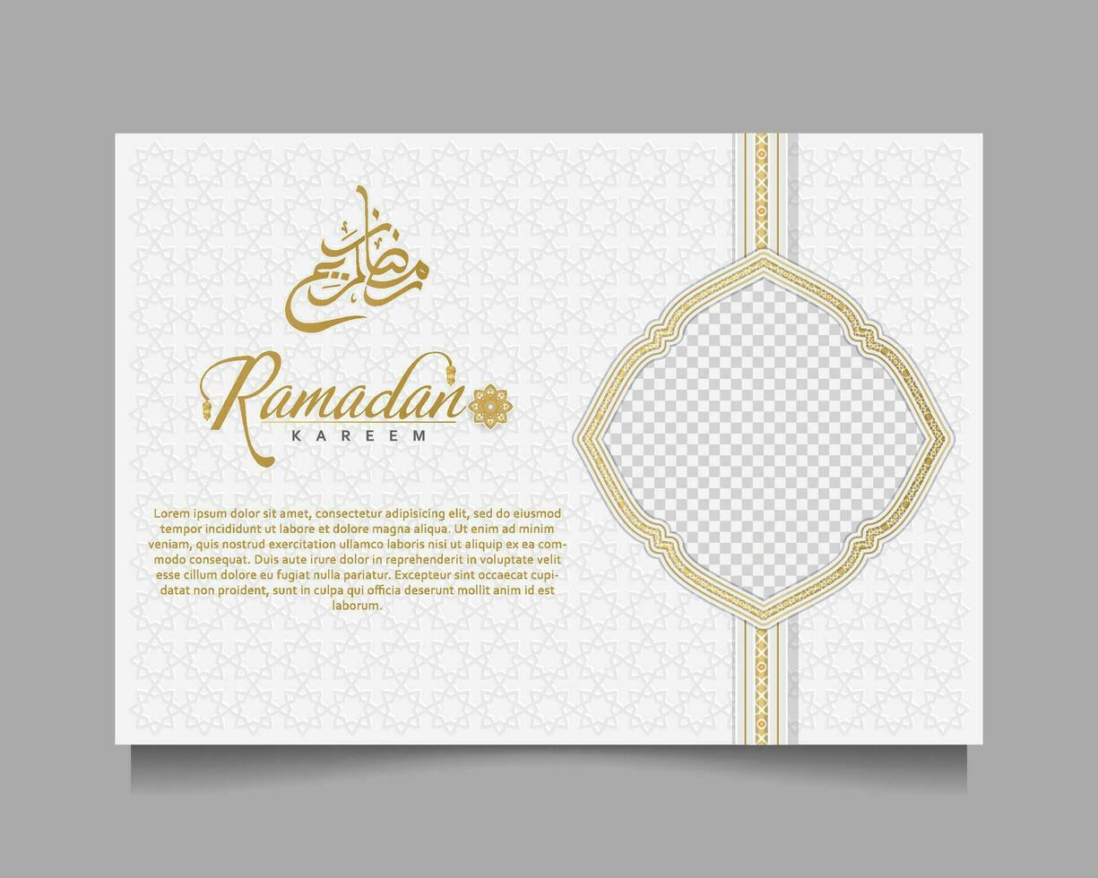 elegante Ramadan kareem sfondo, per manifesto, telaio concetto, volantino, manifesto. vettore