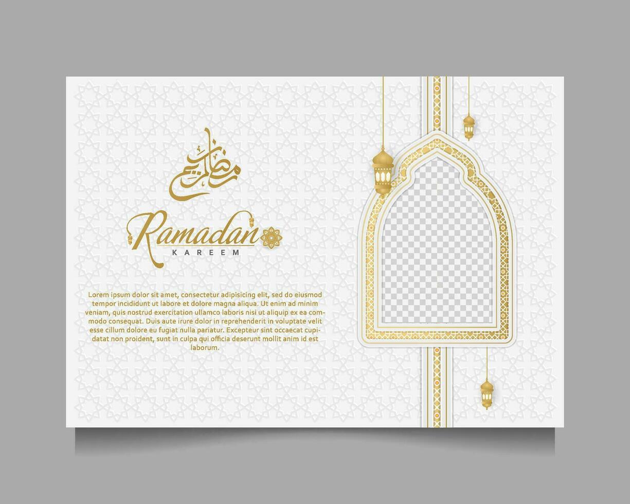 elegante Ramadan kareem sfondo, per manifesto, telaio concetto, volantino, manifesto. vettore