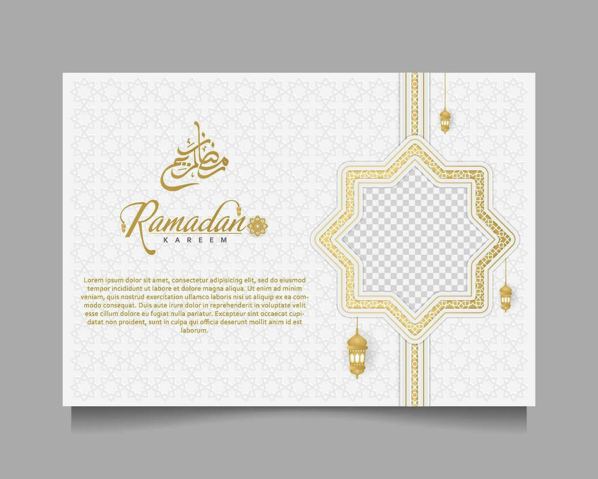 elegante Ramadan kareem sfondo, per manifesto, telaio concetto, volantino, manifesto. vettore