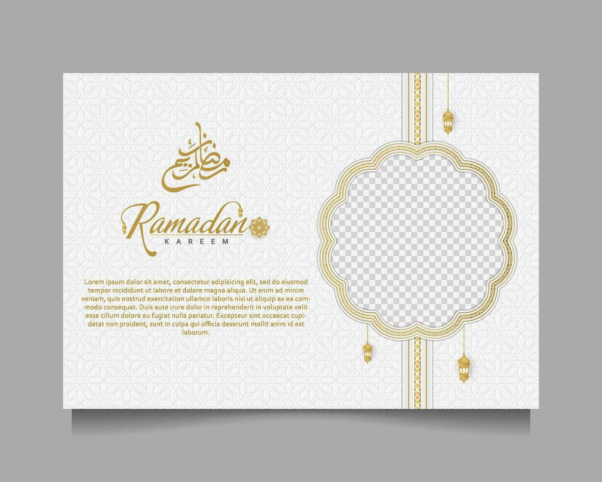 elegante Ramadan kareem sfondo, per manifesto, telaio concetto, volantino, manifesto. vettore