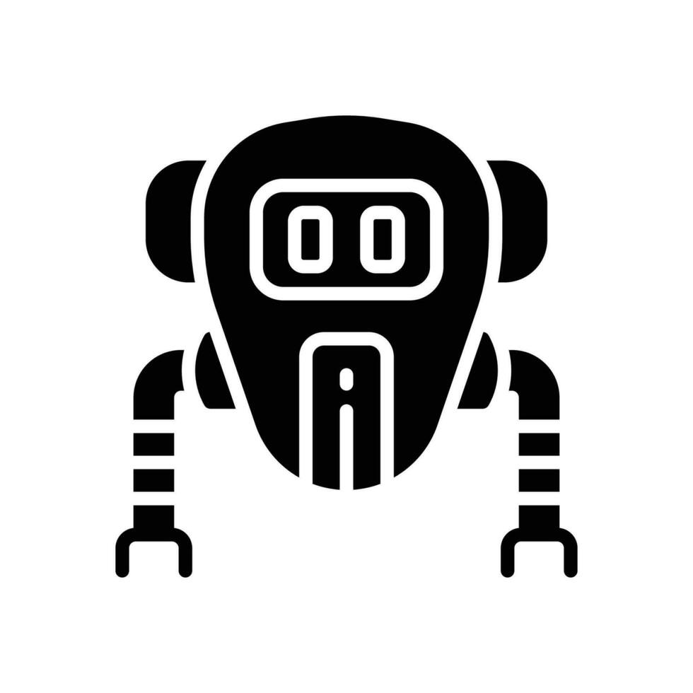 spazio robot icona. vettore glifo icona per il tuo sito web, mobile, presentazione, e logo design.