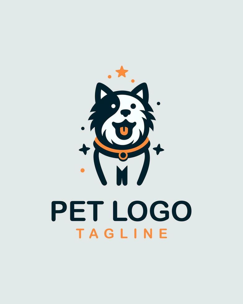 giocoso animale domestico logo. semplice ancora elegante, Questo design cattura il essenza di gioia e compagnia, fabbricazione esso Perfetto per animale domestico relazionato aziende In cerca di un' delizioso identità. vettore