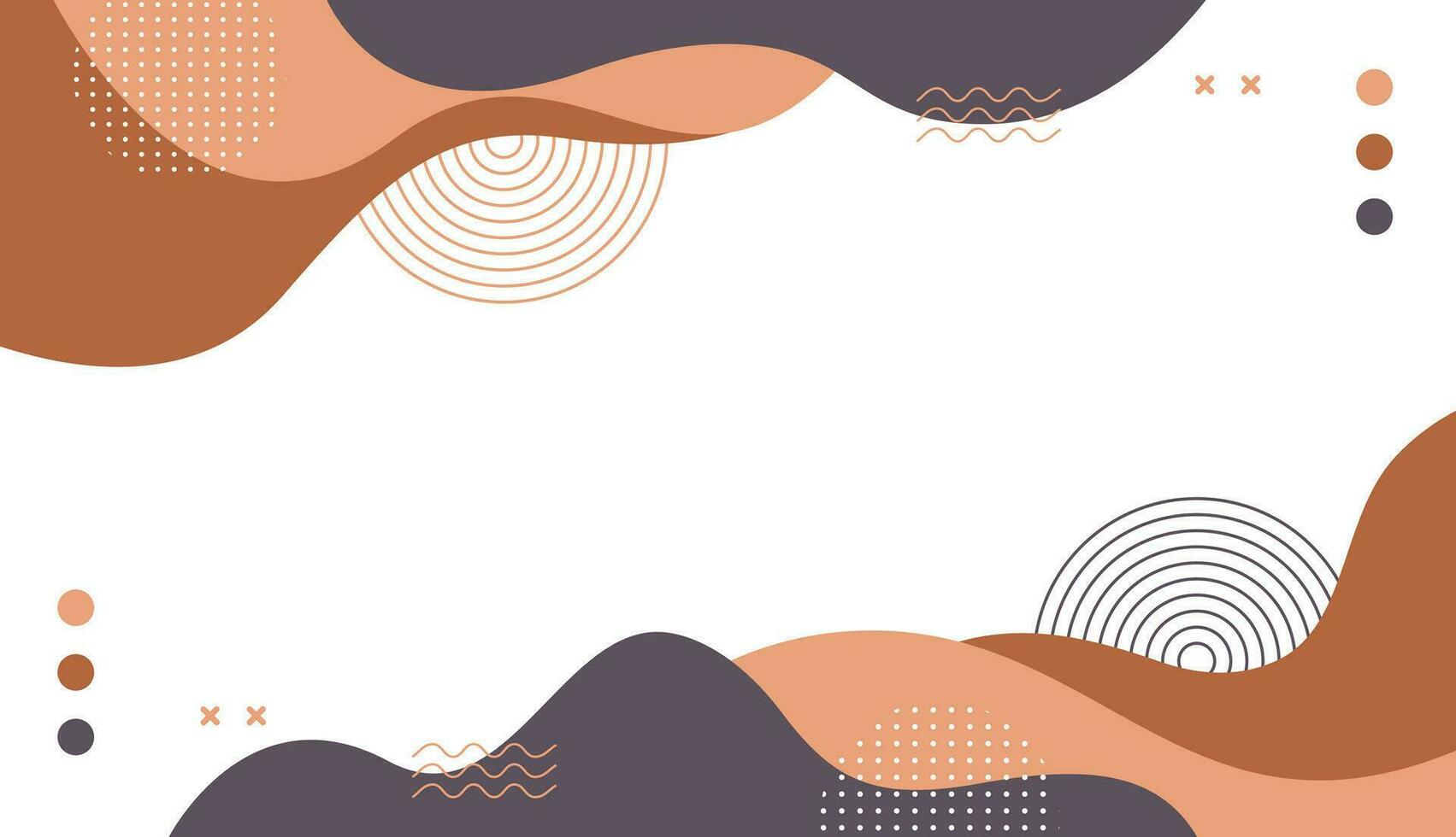 astratto sfondo minimalista, mano disegnato con geometrico e biologico forme nel diverso occhiali da sole di Marrone. semplice di moda piatto vettore illustrazione, gratuito vettore gratuito vettore