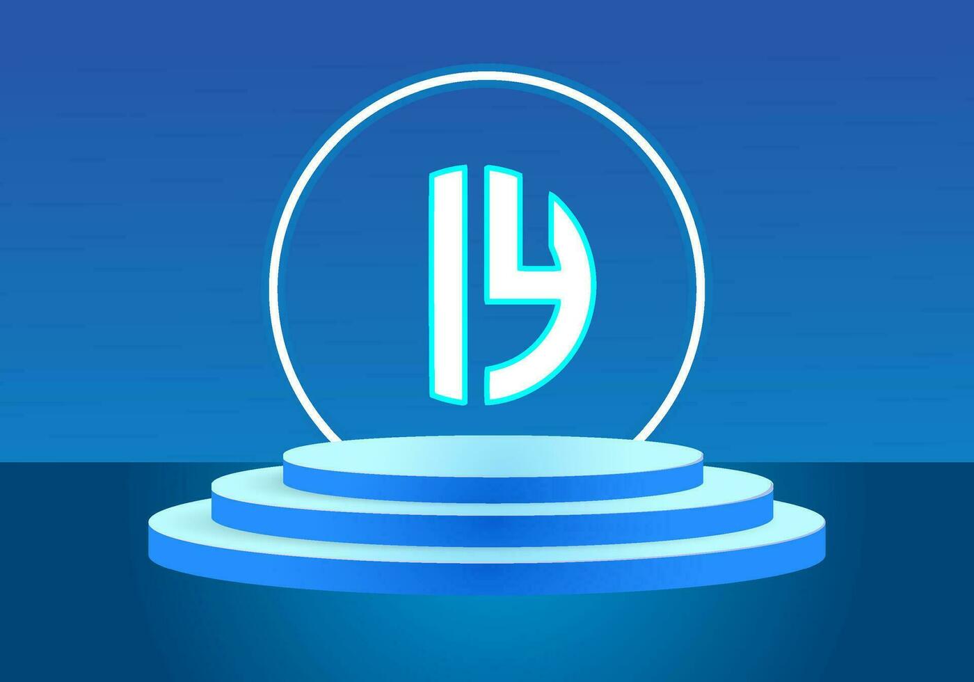 lettera LY blu logo cartello. vettore logo design per attività commerciale.
