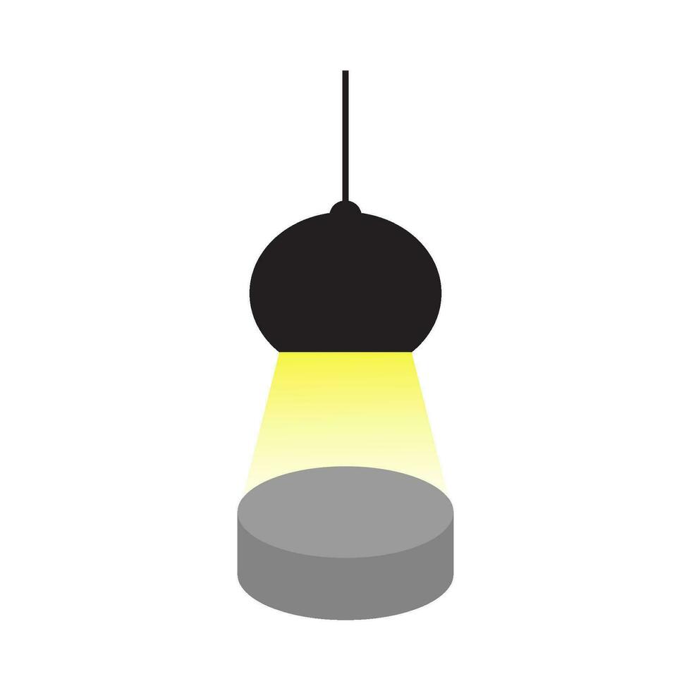 illuminazione lampada giallo illustrazione vettore
