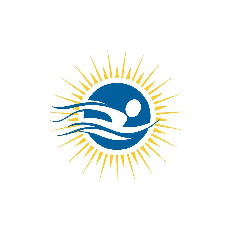 nuoto vettore illustrazione icona