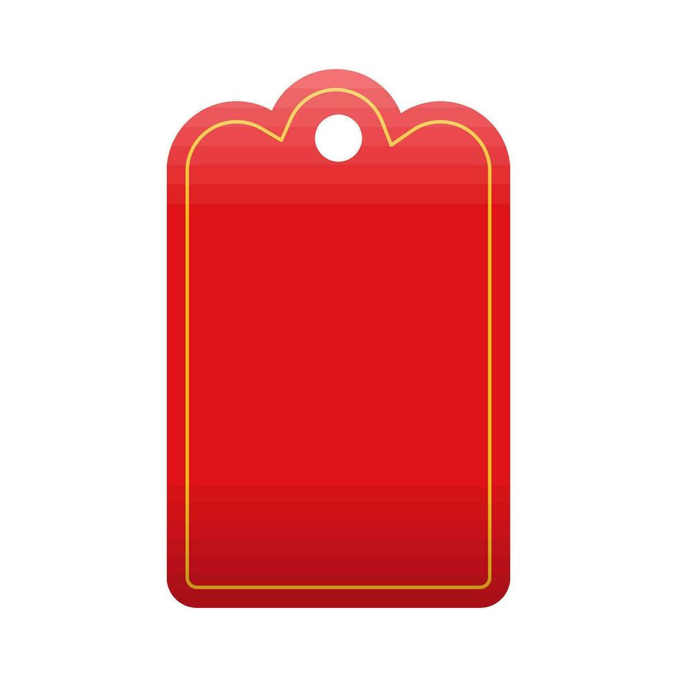 etichetta rosso illustrazione vettore