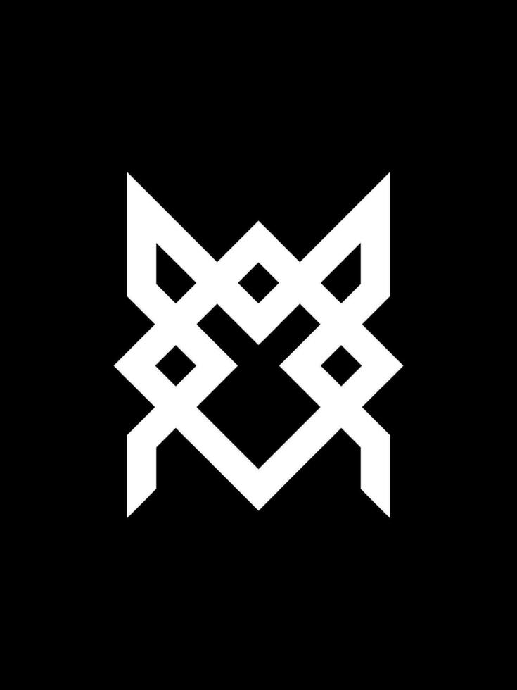 mo monogramma logo modello vettore