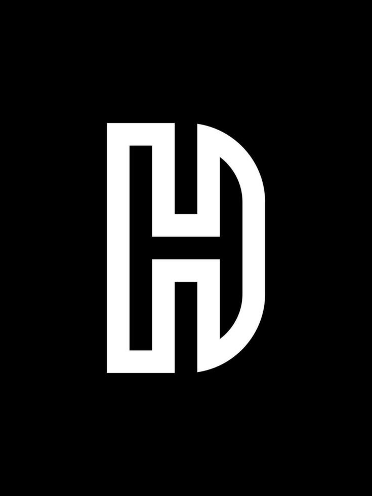 HD monogramma logo modello vettore