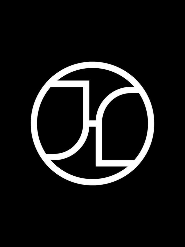 jhl monogramma logo modello vettore