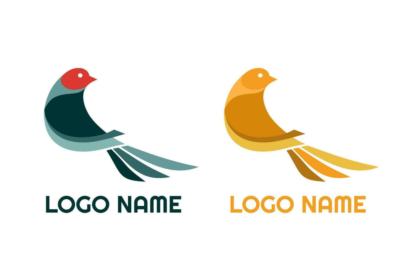 passero e canarino fringuello uccello animale logo semplice concetto design vettore illustrazione