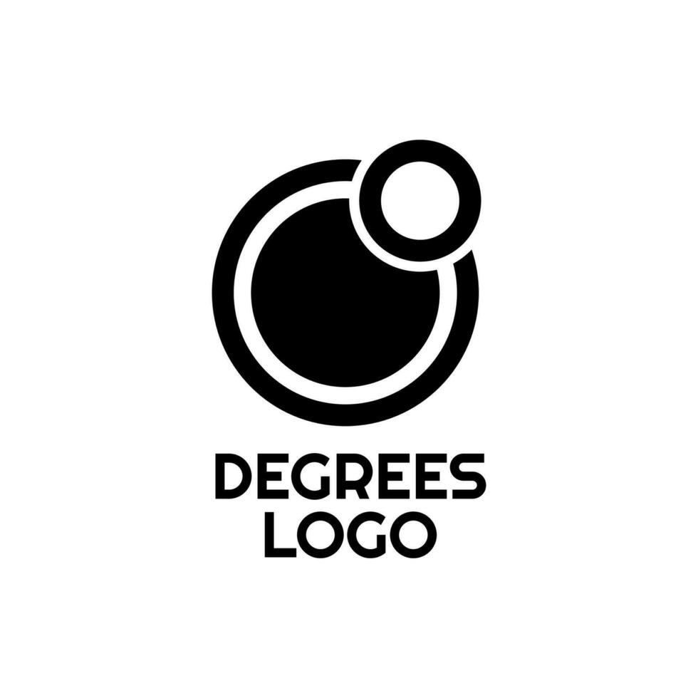 grado cerchio moderno astratto monogramma logo concetto design illustrazione vettore