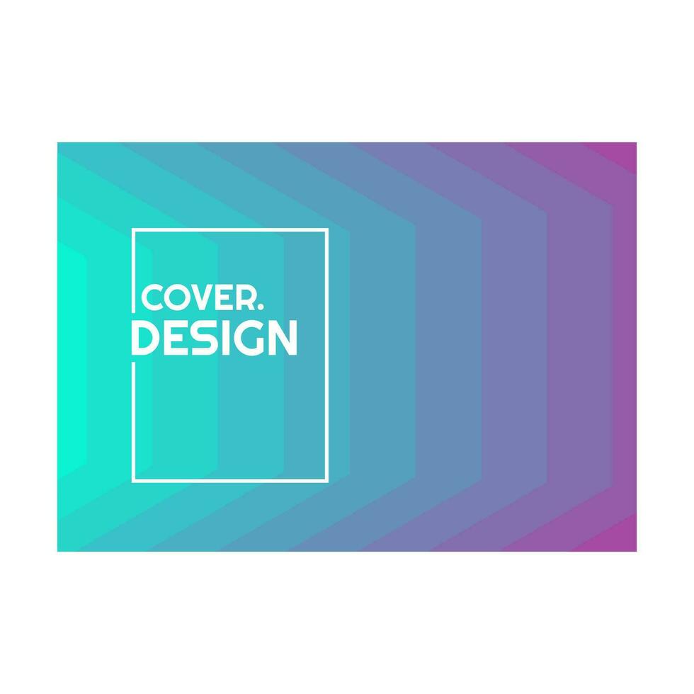 colorato viola viola blu mezzitoni pendenza semplice paesaggio copertina design vettore illustrazione